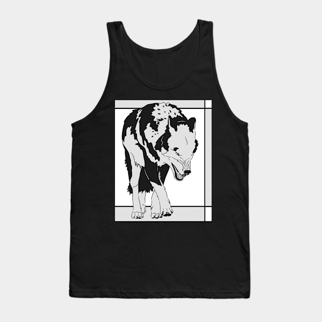 Gray Wolf Tank Top by ImaginativeWild